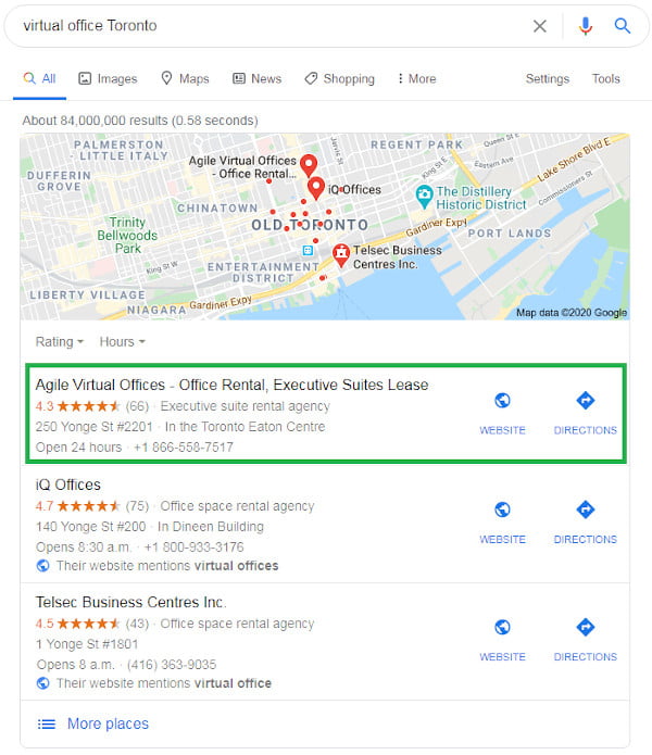 Improved Local Search Presence