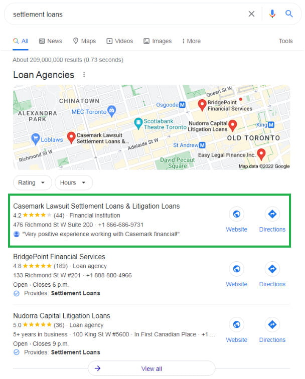 Improved Local Search Presence