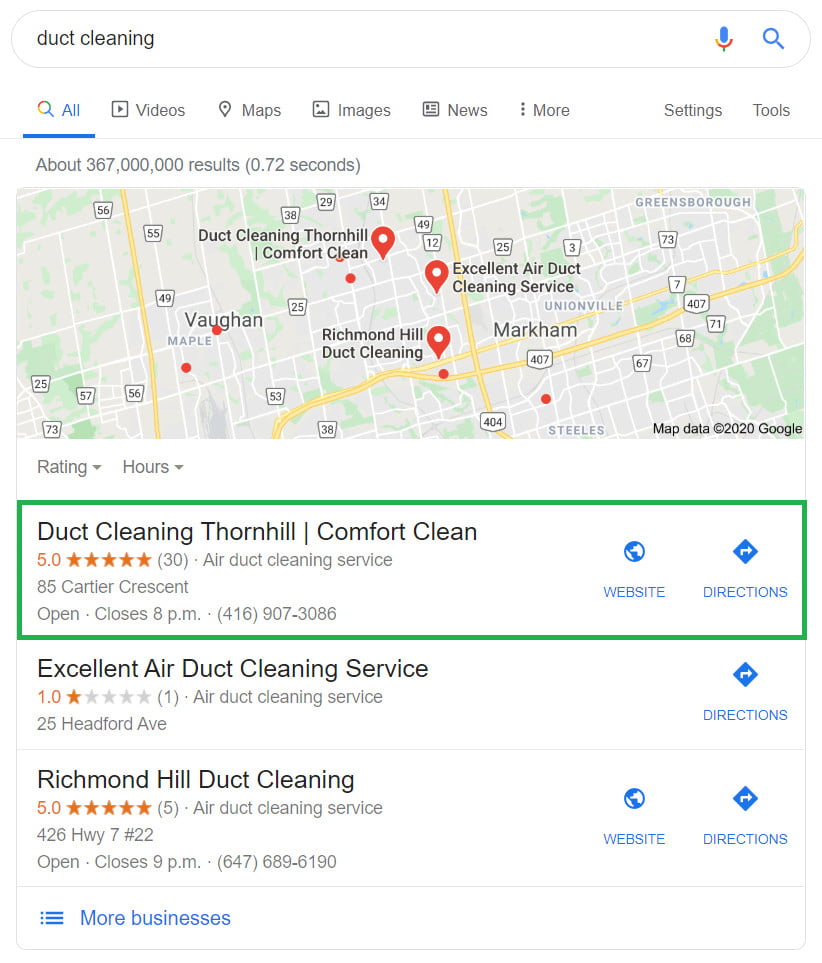 Local Search Success