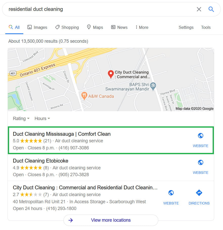 Local Search Success