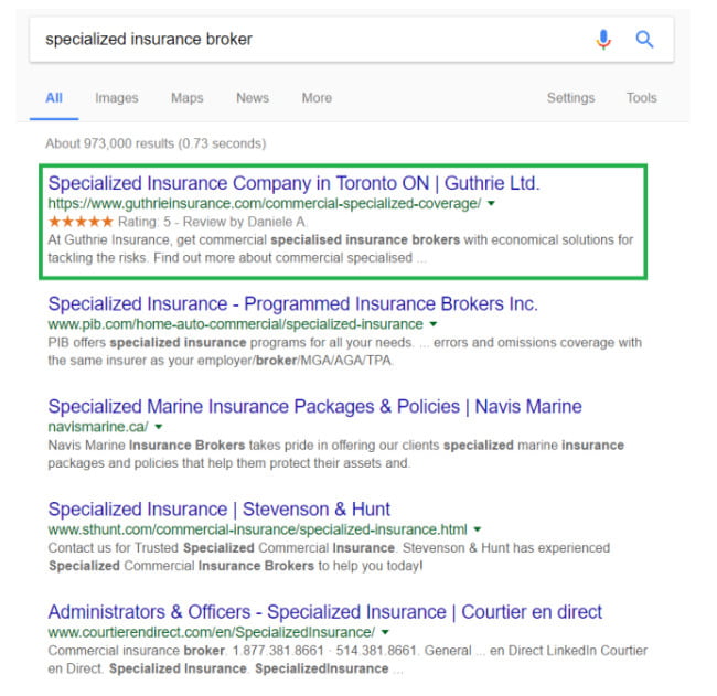 Improved Local Search Presence