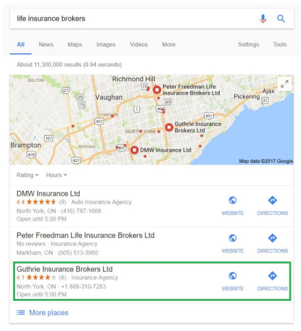 Improved Local Search Presence