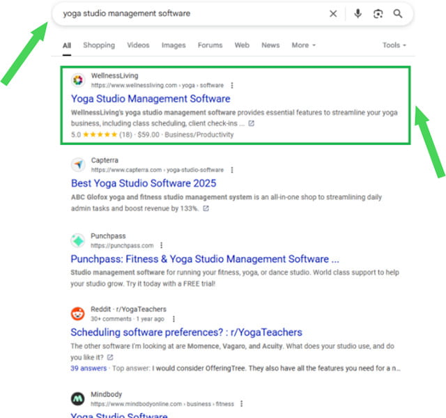 yoga studio management software