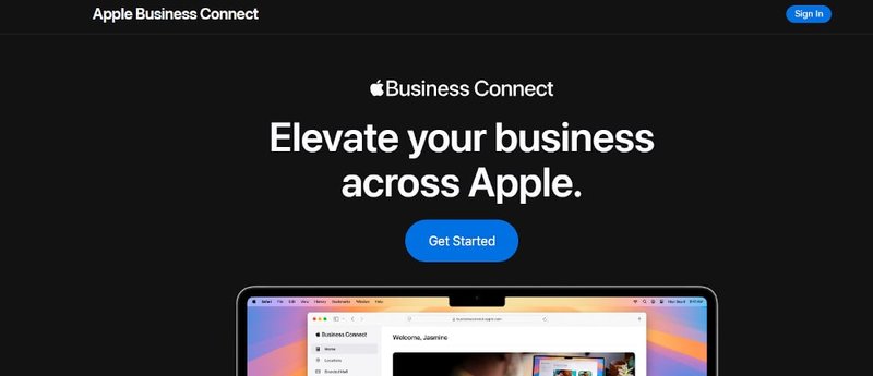 Navigate to Apple Maps Connect