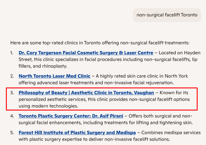 non-surgical facelift Toronto