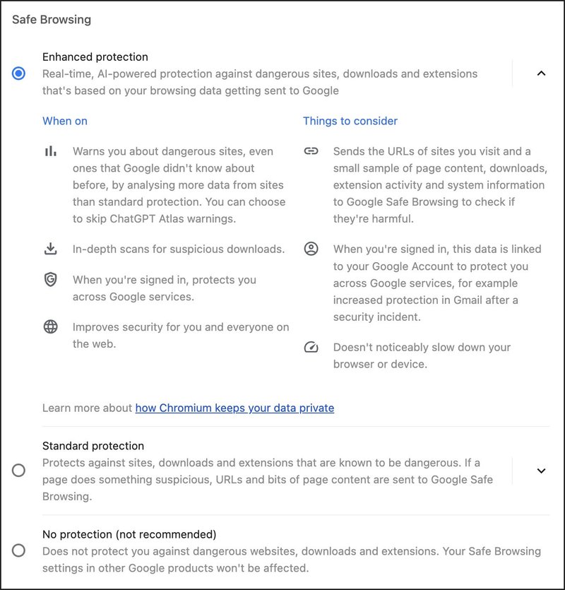 How private and secure is the Atlas browser really?