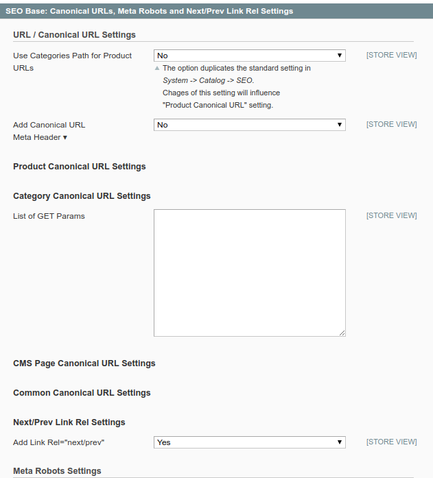 Canonicals Seo Suite Mageworx